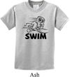 Kids Black Penguin Power Swim Youth T-shirt