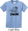 Kids Black Penguin Power Swim Youth T-shirt