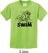 Kids Black Penguin Power Swim Youth T-shirt