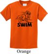 Kids Black Penguin Power Swim Youth T-shirt