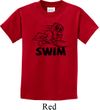 Kids Black Penguin Power Swim Youth T-shirt