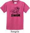 Kids Black Penguin Power Swim Youth T-shirt