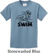 Kids Black Penguin Power Swim Youth T-shirt