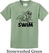 Kids Black Penguin Power Swim Youth T-shirt