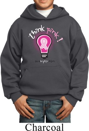 Kids Breast Cancer Awareness Hoodie Think Pink Hoody