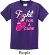 Kids Breast Cancer Awareness Shirt Fight For a Cure Tee T-Shirt