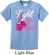 Kids Breast Cancer Awareness Shirt Fight For a Cure Tee T-Shirt