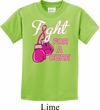 Kids Breast Cancer Awareness Shirt Fight For a Cure Tee T-Shirt