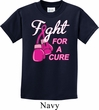 Kids Breast Cancer Awareness Shirt Fight For a Cure Tee T-Shirt