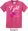 Kids Breast Cancer Awareness Shirt Fight For a Cure Tee T-Shirt