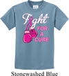 Kids Breast Cancer Awareness Shirt Fight For a Cure Tee T-Shirt