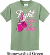 Kids Breast Cancer Awareness Shirt Fight For a Cure Tee T-Shirt