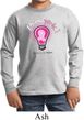 Kids Breast Cancer Awareness Shirt Think Pink Long Sleeve Tee T-Shirt