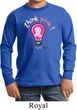 Kids Breast Cancer Awareness Shirt Think Pink Long Sleeve Tee T-Shirt