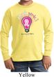 Kids Breast Cancer Awareness Shirt Think Pink Long Sleeve Tee T-Shirt
