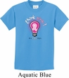 Kids Breast Cancer Awareness Shirt Think Pink Tee T-Shirt