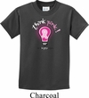 Kids Breast Cancer Awareness Shirt Think Pink Tee T-Shirt