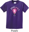 Kids Breast Cancer Awareness Shirt Think Pink Tee T-Shirt
