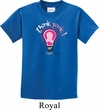 Kids Breast Cancer Awareness Shirt Think Pink Tee T-Shirt