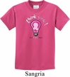 Kids Breast Cancer Awareness Shirt Think Pink Tee T-Shirt