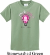Kids Breast Cancer Awareness Shirt Think Pink Tee T-Shirt