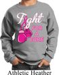 Kids Breast Cancer Awareness Sweatshirt Fight For a Cure Sweat Shirt
