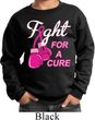 Kids Breast Cancer Awareness Sweatshirt Fight For a Cure Sweat Shirt
