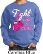 Kids Breast Cancer Awareness Sweatshirt Fight For a Cure Sweat Shirt