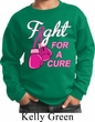 Kids Breast Cancer Awareness Sweatshirt Fight For a Cure Sweat Shirt