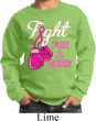 Kids Breast Cancer Awareness Sweatshirt Fight For a Cure Sweat Shirt