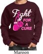 Kids Breast Cancer Awareness Sweatshirt Fight For a Cure Sweat Shirt