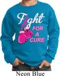 Kids Breast Cancer Awareness Sweatshirt Fight For a Cure Sweat Shirt
