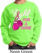 Kids Breast Cancer Awareness Sweatshirt Fight For a Cure Sweat Shirt