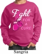 Kids Breast Cancer Awareness Sweatshirt Fight For a Cure Sweat Shirt