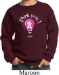 Kids Breast Cancer Awareness Sweatshirt Think Pink Sweat Shirt