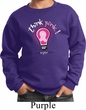 Kids Breast Cancer Awareness Sweatshirt Think Pink Sweat Shirt
