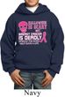 Kids Breast Cancer Hoodie Halloween Scary Breast Cancer Deadly Hoody