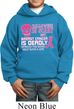 Kids Breast Cancer Hoodie Halloween Scary Breast Cancer Deadly Hoody