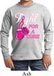 Kids Breast Cancer Shirt Fight For a Cure Long Sleeve Tee T-Shirt