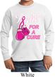 Kids Breast Cancer Shirt Fight For a Cure Long Sleeve Tee T-Shirt