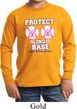 Kids Breast Cancer Shirt Protect 2nd Base Long Sleeve Tee T-Shirt