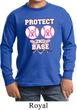 Kids Breast Cancer Shirt Protect 2nd Base Long Sleeve Tee T-Shirt