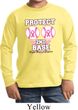 Kids Breast Cancer Shirt Protect 2nd Base Long Sleeve Tee T-Shirt