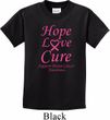 Kids Breast Cancer Tee Hope Love Cure Youth T-shirt