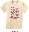 Kids Breast Cancer Tee Hope Love Cure Youth T-shirt