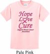 Kids Breast Cancer Tee Hope Love Cure Youth T-shirt