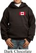 Kids Canada Hoodie Canadian Flag Pocket Print Youth Hoody
