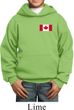 Kids Canada Hoodie Canadian Flag Pocket Print Youth Hoody