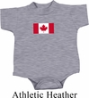 Kids Canada Romper Canadian Flag Small Print Baby Creeper