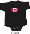 Kids Canada Romper Canadian Flag Small Print Baby Creeper